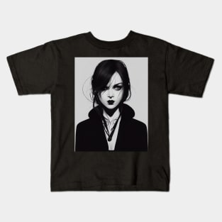 Goth Girl Kids T-Shirt
